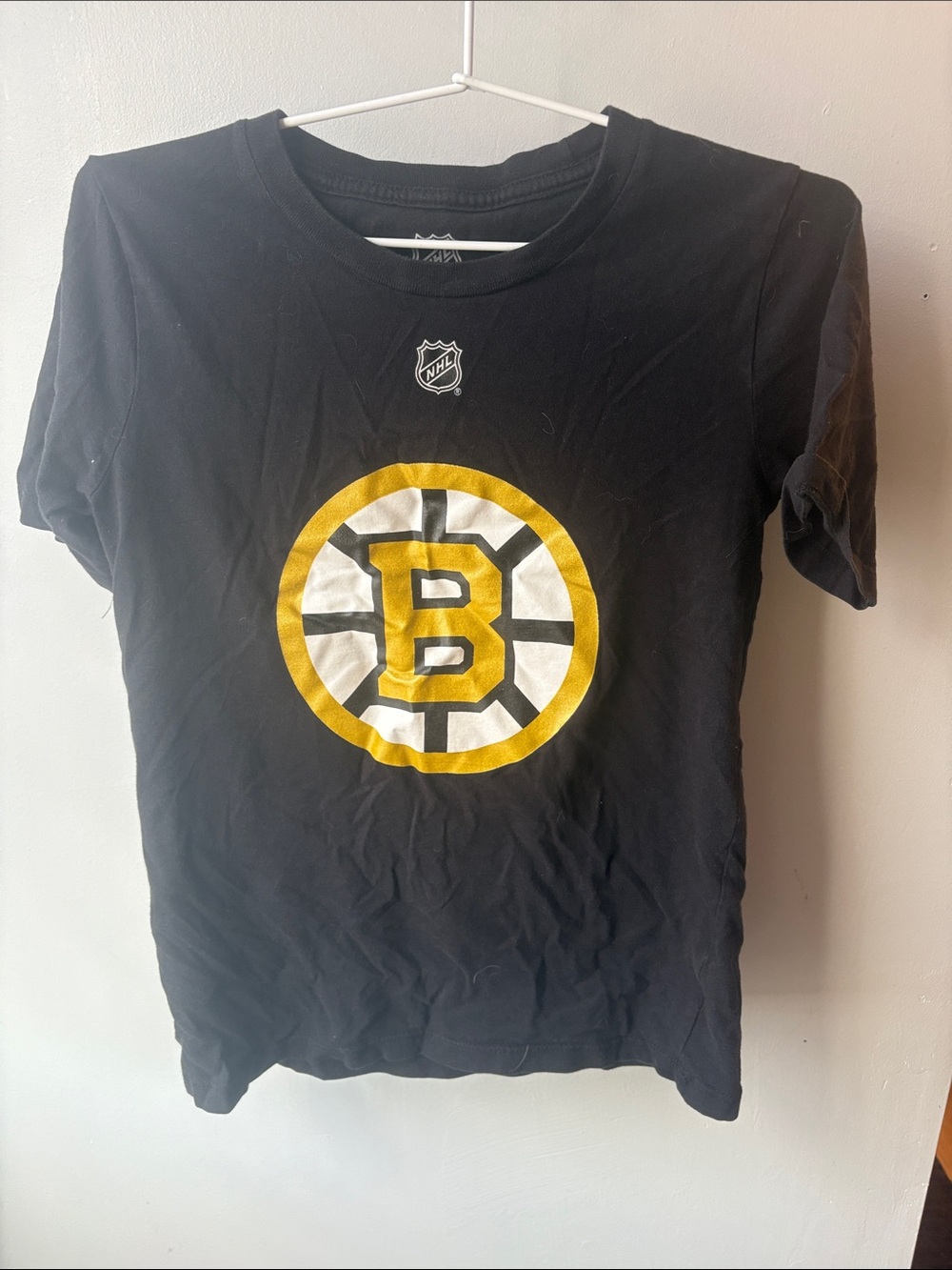 NHL Boston Bruins Black and Gold Kids Short Sleeve Tee